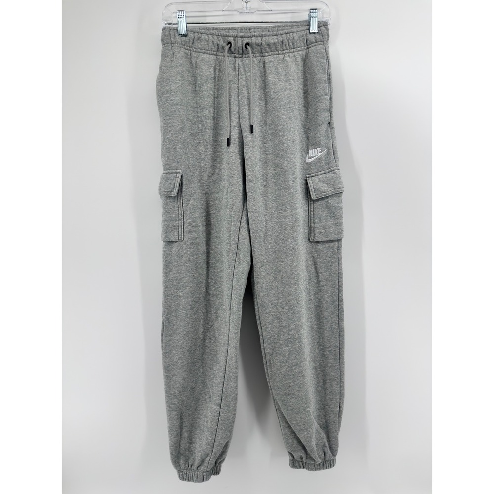 Nike Sportswear Club Fleece Cargo Pants Grey Joggers Mens Small